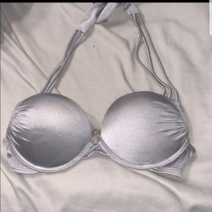 Victoria's secret silver swim top 32 C
